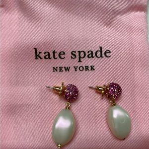 Kate Spade New York, Pearl Earrings.